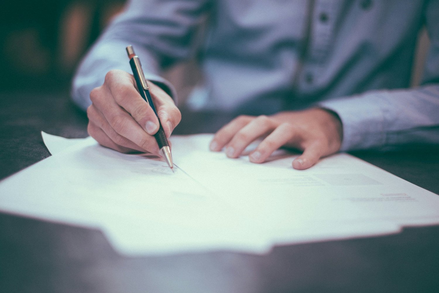 Signing an employment contract